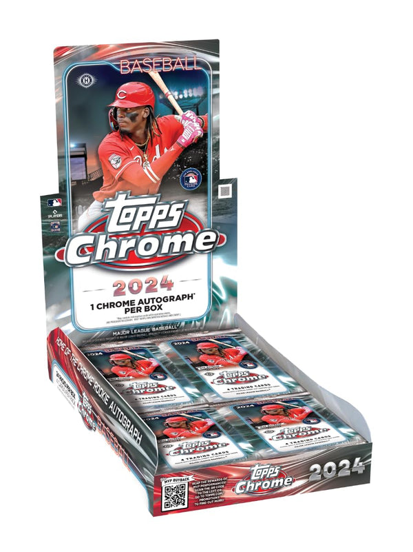 2024 Topps Chrome Baseball 1 Chrome Autograph Per Hobby Trading Card Box