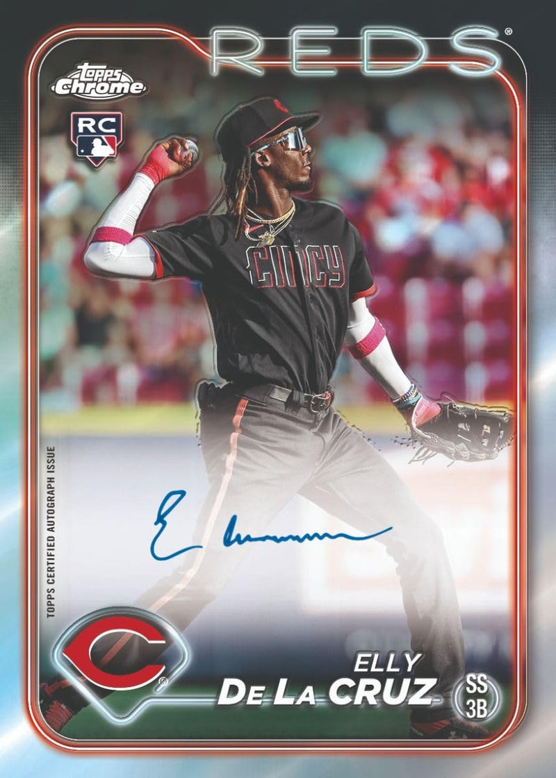 2024 Topps Chrome Baseball 1 Chrome Autograph Per Hobby Trading Card Box