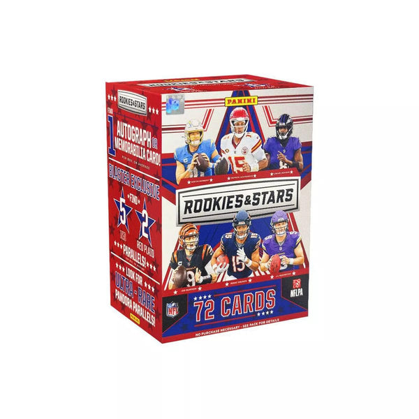 2024 Panini Rookies & Stars Football Blaster Box (72 Cards/Box) Look for One Autograph or One Memorabilia Card Per Box!