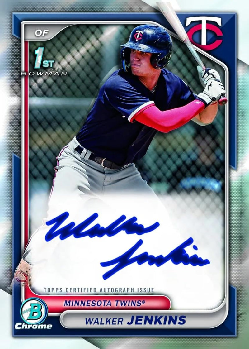 2024 Bowman Baseball Hobby Jumbo Box 3 Autograph Trading Cards