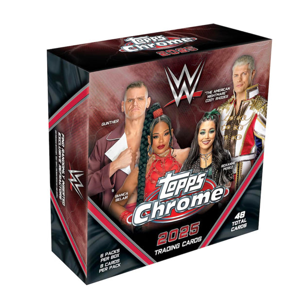 2025 Topps Chrome WWE Sealed Mega Box (1 Autograph Or Numbered Refractor Per Box)